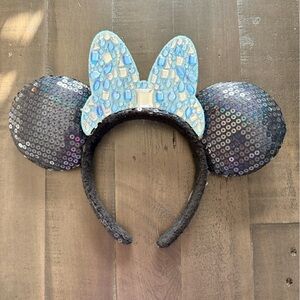 Disney Sequin Mouse Ears Headband - Black and Blue